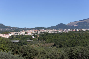 Fototapeta premium Isernia, Molise - Panoramic View of the Historic City