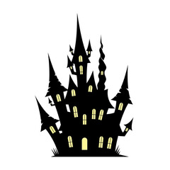 castle on a white background