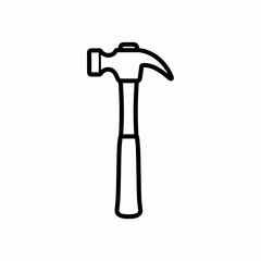 hammer on white background
