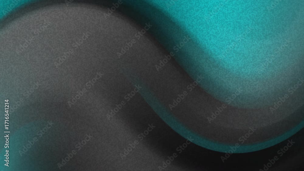 Aufkleber dark teal and gray gradient background features smooth, seamless wave motion. this looping animation