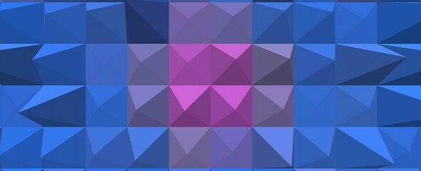 Abstract geometric pattern design Purple and blue color palette Low poly background Vector illustration