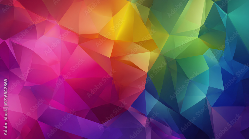 Poster abstract colorful geometric triangle pattern background design