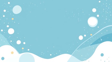 Abstract winter landscape design