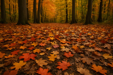 leaves on the ground