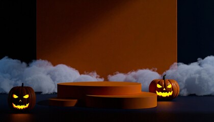  A Creative Corporate Photo for Halloween, Representing Festive Decor and Holiday Promotions