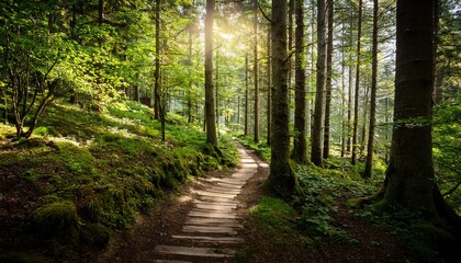 Footpath In The Woods