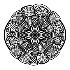 abstract floral ornament vector illustration