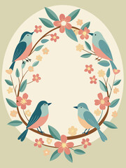 Happy Holiday greeting card. For cover, invitation template, wedding card, 