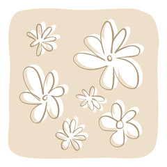 Illustration of Boho Flowers 
