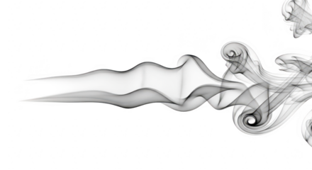 Turbulent fluid dynamics visualization showing vortices and streamlines in a complex flow pattern