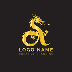 Dragon logo, Letter A Dragon , Letter E Dragon 