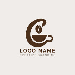 Letter C coffee logo