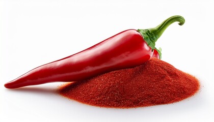 Red Hot Chili Peppers Isolated On White Background