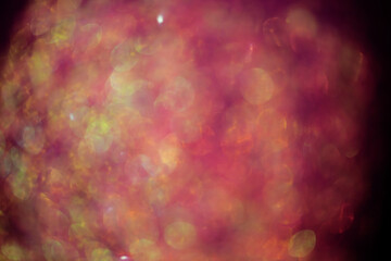 Pink Yellow Glitter Bokeh Abstract Background image