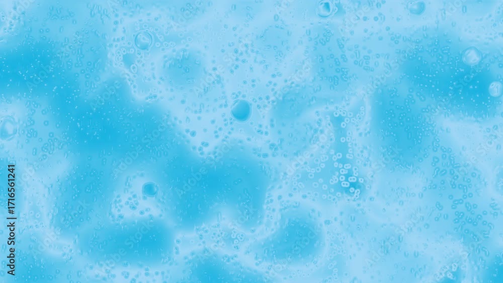 Poster azure blue background animation features a subtle gradient texture. tiny floating circles create a g