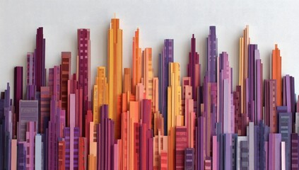 Abstract cityscape art