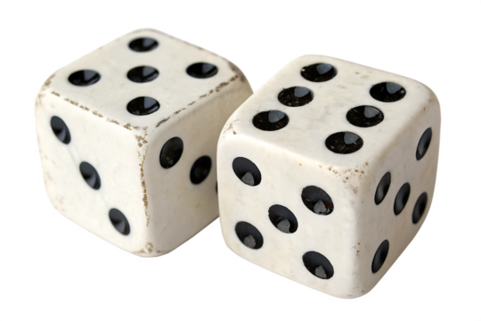 
Two dices with black dots cut out AI generated by PNG
