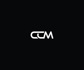 letter ccm modern clean logo