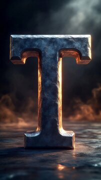 letter "T", 3d letters, letter, alphabet, alphabet letters, art letter, art, illustration, illustrative letter