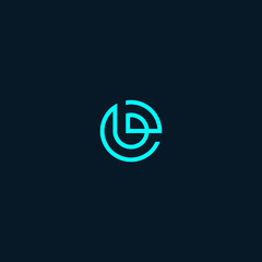 logo b with circle pattern