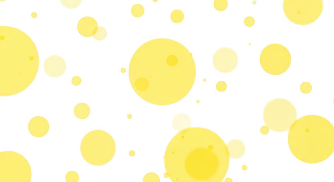 Abstract background of glowing yellow circles of varying sizes on a dark backdrop