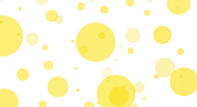 Abstract background of glowing yellow circles of varying sizes on a dark backdrop
