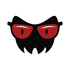 haunted sunglass vector art