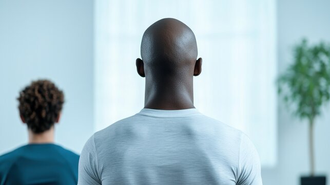 Mindfulness meditation session urban studio photography calm environment close-up view self-discovery concept