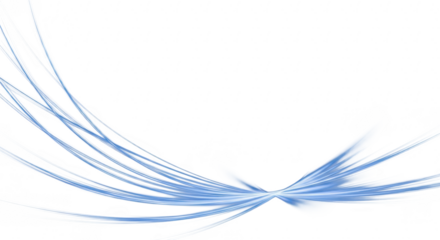 Abstract glowing light streaks against a deep black background creating a sense of motion and energy