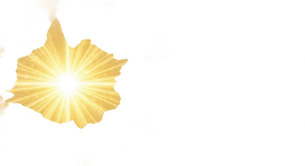 Bright yellow starburst illuminates the darkness with radiant energy and light