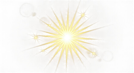 Obraz premium Bright yellow starburst illuminates the darkness with radiant light rays