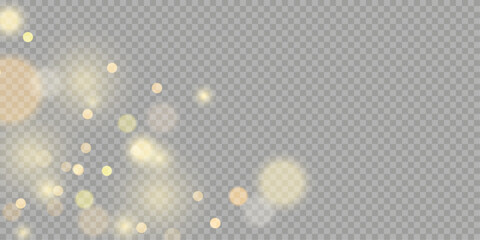 Bright Golden Sparkle and Glitter Bokeh Lights Overlay for Luxury Holiday Celebration Design