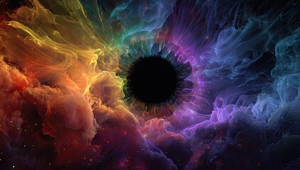 Abstract colorful eye