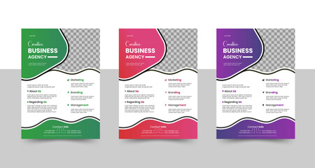 Obraz premium Creative Design Template for Business Flyer Design