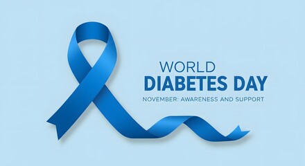 World Diabetes Day blue banner