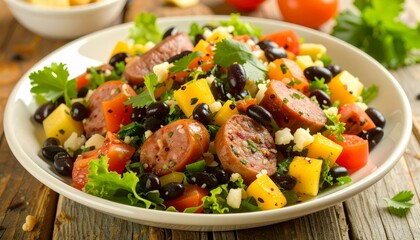 Sausage and Black Bean Salad