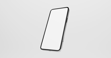 Modern smartphone blank display isolated mockup