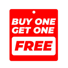 Buy one Get one Free lable isolated on a Transparent Background