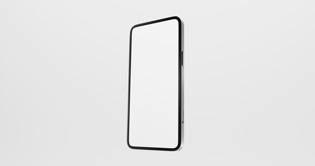 Minimal smartphone vertical display mockup design
