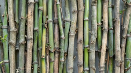 Obraz premium Closeup bamboo stems background