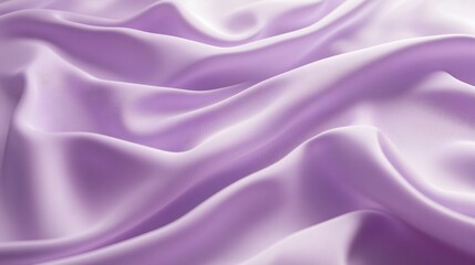 Obraz premium Soft lavender fabric with flowing folds and smooth texture creating a wavy pattern.