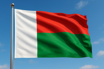 Obraz premium Madagascar flag waving