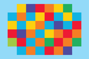 Colorful Abstract Pixel Mosaic Background