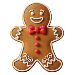 Gingerbread Couple with Santa Hats and Scarves – Cozy Christmas Cookies