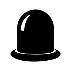 Emergency Alert Beacon Silhouette Symbolizing Safety and Response in Critical Situations