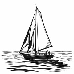 sailing ship silhouette