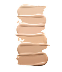 set of foundation swatches, makeup cosmetics textures, foundation\concealer\primer swatch	