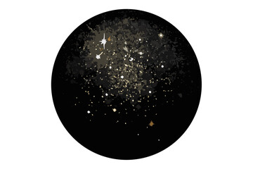 Elegant golden glitter particles with soft glowing light trails on a dark background. Perfect abstract background for luxury design, festive events, New Year, Christmas, wedding invitations, celebrati