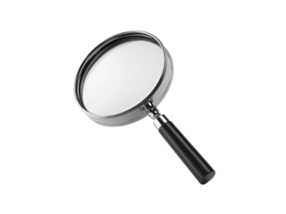  Magnifying Glass Search icon. 3D isolated on transparent background, Clipart png