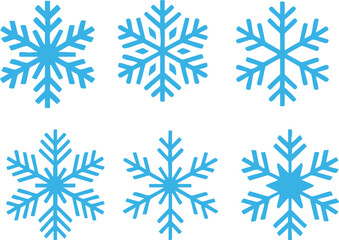 Blue Snowflake Vector Seamless Pattern | Winter and Christmas Holiday Background Design
